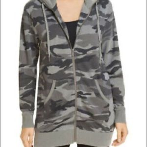 Splendid Women's Active Camo Zip Hoodie